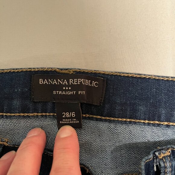 Banana Republic Straight Leg Jeans Size 6 - Picture 2 of 9